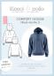 Preview: Papierschnittmuster Comfort Hoodie, Herren