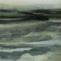 Preview: Ilana Canvas Streifen, Aquarell, grün/naturweiß