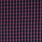 Preview: Baumwoll-Flanell Maverick, Karo, 1 x 1,2cm, rot/dunkelblau