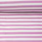 Preview: Stretch-Satin Martha, Streifen rosa-weiß