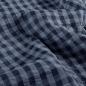 Preview: Feiner Seersucker Stoff in Marine/Jeansblau mit Karo