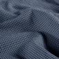 Preview: Seersucker Marine/Jeansblau kleines Karo – leichter Stoff