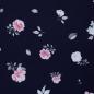 Preview: Baumwoll-Webware Rose, Rosen, dunkelblau