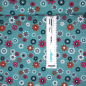 Preview: Canvas „Blooming Breeze“ – bunte Blüten auf Türkis