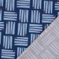 Preview: Canvas, jeansblau, Streifenblöcke