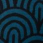 Preview: Baumwoll-Jacquard, Emily, petrol/schwarz