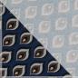 Preview: Baumwoll-Jersey mit Retro-Flammen auf blau