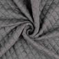 Preview: Vintage Jacquard Jersey mit Steppung, uni, melange, grau