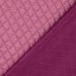 Preview: Vintage Jacquard Jersey mit Steppung, uni, melange, fuchsia