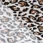 Preview: Rayon Spun Satin Print, Leopard Sand