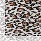 Preview: Rayon Spun Satin Print, Leopard Sand