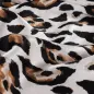 Preview: Rayon Spun Satin Print, Leopard Sand