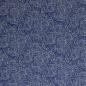 Preview: Leinen weiße Blüten auf Royalblau
