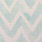 Preview: Musselin Tea - Chevron-Design in Hellblau-Mint