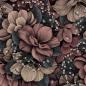 Preview: Alpenfleece Isla, florales Design, altrose grau beige/natur