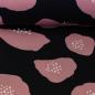 Preview: Viskose Webware BLACK Blossom by Käselotti, rosé