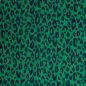 Preview: Viskose Webware Happy Leo by Cherry Picking, Grün mit Dunkelblau