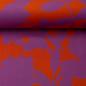 Preview: Viskose Webware Happy Flowers by Cherry Picking, Orange-Lila