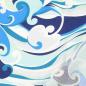Preview: Viskose Satin - blau multicolor