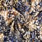 Preview: Viskose Twill-Webware blau-beige