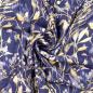 Preview: Viskose Twill-Webware, Gräser-Design in marine-beige