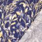 Preview: Viskose Twill-Webware, Gräser-Design in marine-beige