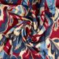 Preview: Viskose Satin - jeansblau multicolor