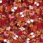 Preview: Viskose Stretch-Popeline, Blumen, bordeaux