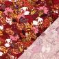Preview: Viskose Stretch-Popeline, Blumen, bordeaux