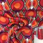 Preview: Viskose-Satin „GeoGlow“ – grafischer Chic in lebendigen Farben