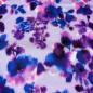 Preview: Viskose Twill – Fliederfarbener Stoff mit watercolor Blumendesign