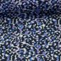 Preview: Viskose-Webware Marseille - schwarz-blau-flieder gemustert