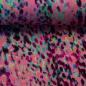 Preview: Viskose-Webware Marseille - unregelmäßige Dots Multicolor auf Pink