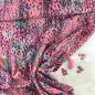Preview: Viskose-Webware Marseille - unregelmäßige Dots Multicolor auf Pink