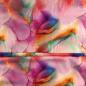 Preview: Viskose-Webware, bunte Blumen mit ineinanderfließenden Farben