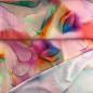 Preview: Viskose-Webware, bunte Blumen mit ineinanderfließenden Farben