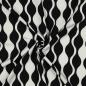 Preview: Viskose, Lenzing EcoVero, abstraktes Design Schwarz/Ecru