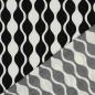 Preview: Viskose, Lenzing EcoVero, abstraktes Design Schwarz/Ecru
