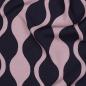 Preview: Viskose, Lenzing EcoVero, abstraktes Design Navy/Mauve