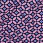 Preview: Viskose, Lenzing EcoVero, retro Design Navy/Light Pink