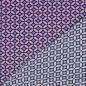 Preview: Viskose, Lenzing EcoVero, retro Design Navy/Light Pink
