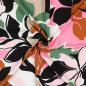 Preview: Viskose, Lenzing EcoVero,  großer Blumendruck rosa/grün