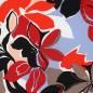 Preview: Viskose, Lenzing EcoVero,  großer Blumendruck orange/rot
