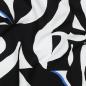 Preview: Viskose, Lenzing EcoVero, abstraktes Design in schwarz/weiß