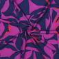 Preview: Viskose, Lenzing EcoVero, abstraktes Design in lila/marine