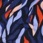 Preview: Viskose, Lenzing EcoVero, abstraktes Design in blau/bunt