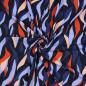 Preview: Viskose, Lenzing EcoVero, abstraktes Design in blau/bunt