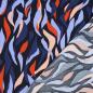 Preview: Viskose, Lenzing EcoVero, abstraktes Design in blau/bunt