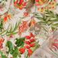 Preview: Premium Viskose-Voile mit blumigen Blätter-Druck
