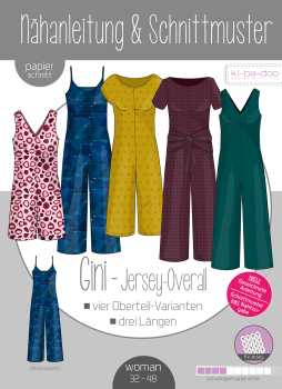 Schnittmuster Jersey-Overall Gini